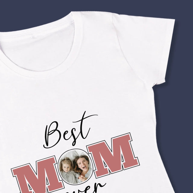 Fotokoláž: Best Mom Ever - Damské Tričko