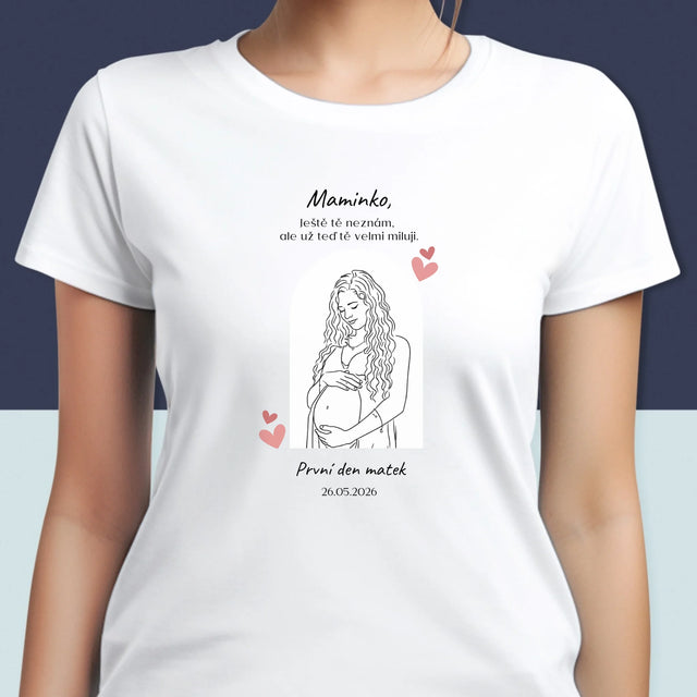 Fotka S Textem: Lineart Pro Maminku - Damské Tričko