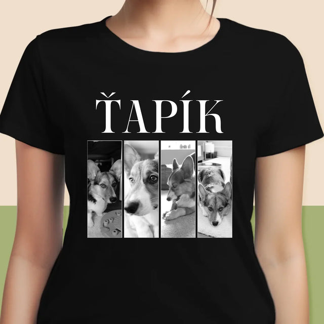 Fotokoláž: Bootleg Klasický S Mazlíčkem - Damské Tričko