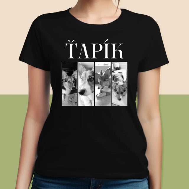 Fotokoláž: Bootleg Klasický S Mazlíčkem - Damské Tričko