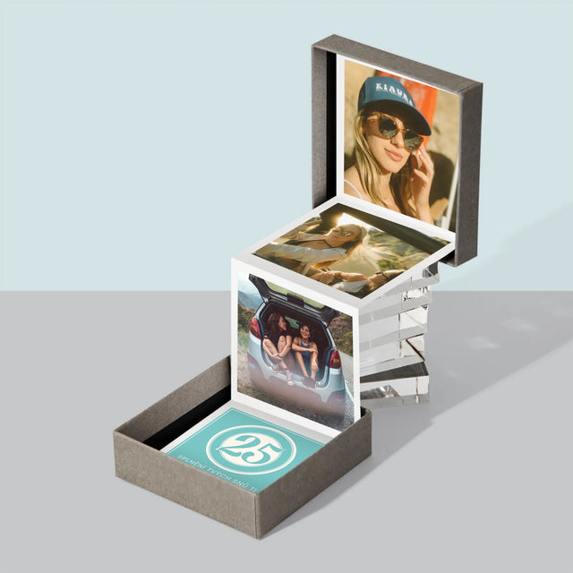 Fotokoláž: 25. Narozeniny - Fotoalbum Harmonika