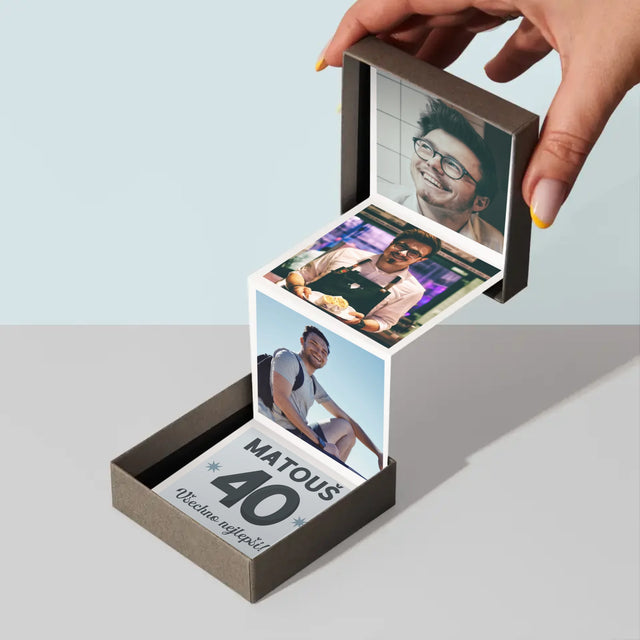 Fotokoláž: 40 Let - Fotoalbum Harmonika