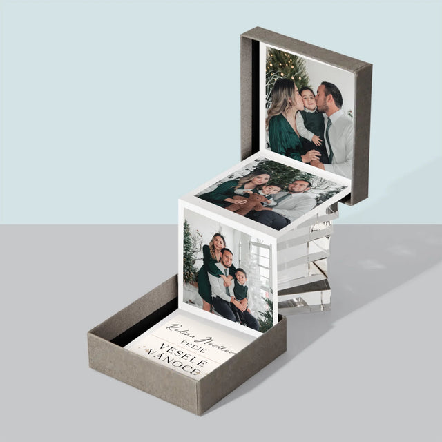 Fotokoláž: Veselé Vánoce Přání - Fotoalbum Harmonika