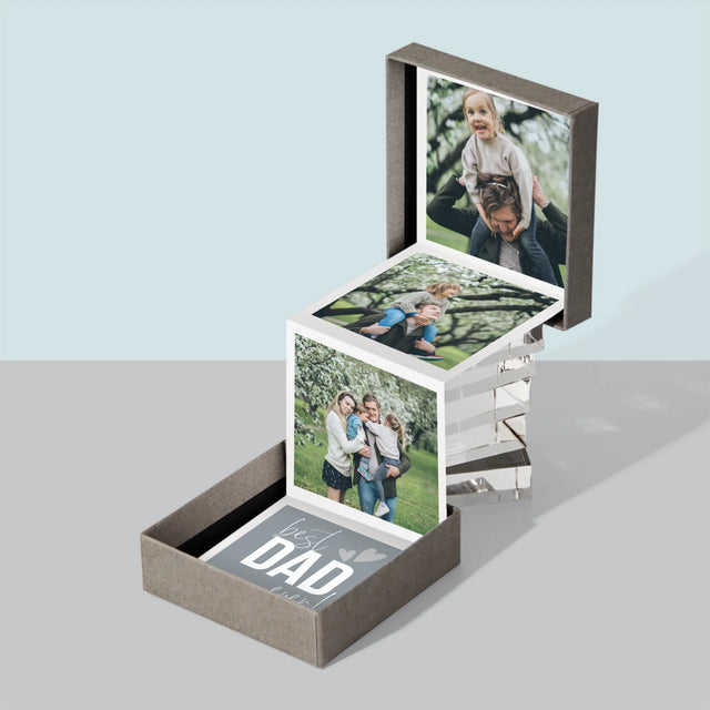 Slovo Z Fotek: Best Dad Ever S Podpisem - Fotoalbum Harmonika