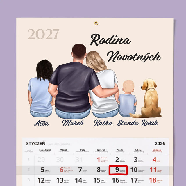 Designér Postav: Rodinný Portrét - Fotokalendář