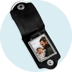 Kožená klíčenka s fotografií