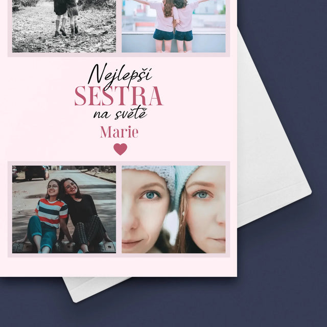 Fotokoláž: Nejlepší Sestra - Přání
