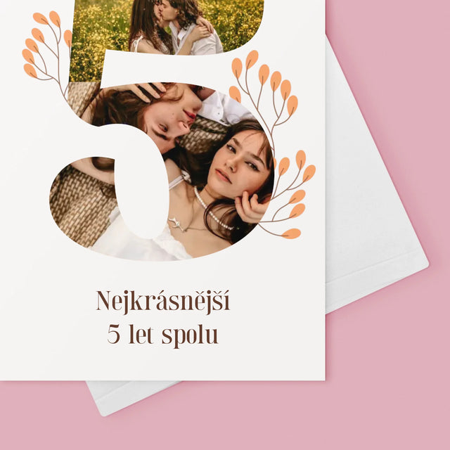 Fotokoláž: 5. Výročí - Přání