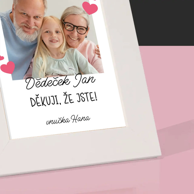Fotka A Nápis: Poděkování Pro Prarodiče - Fotorámeček