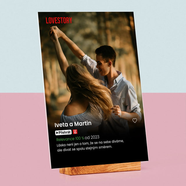 Fotka A Textem: Plakát Netflix - Tisk Na Akrylovém Skle