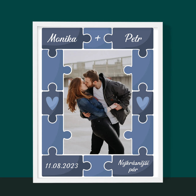 Fotka A Nápis: Puzzle + Foto - Tisk V Rámečku