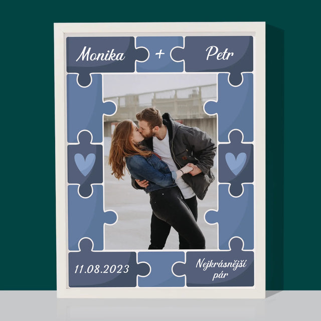 Fotka A Nápis: Puzzle + Foto - Tisk V Rámečku