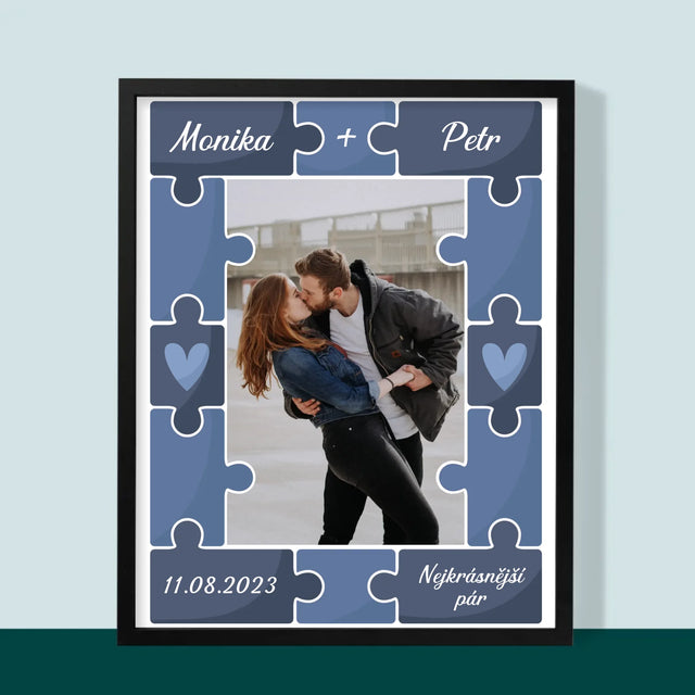 Fotka A Nápis: Puzzle + Foto - Tisk V Rámečku