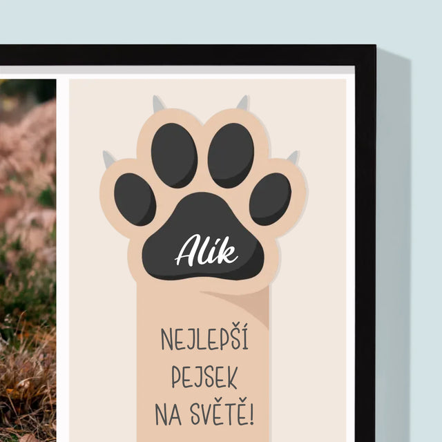 Fotokoláž: Nejlepší Pejsek - Tisk V Rámečku