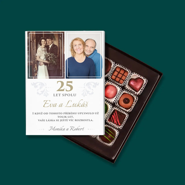 Fotokoláž: 25 Let Spolu - Pralinky