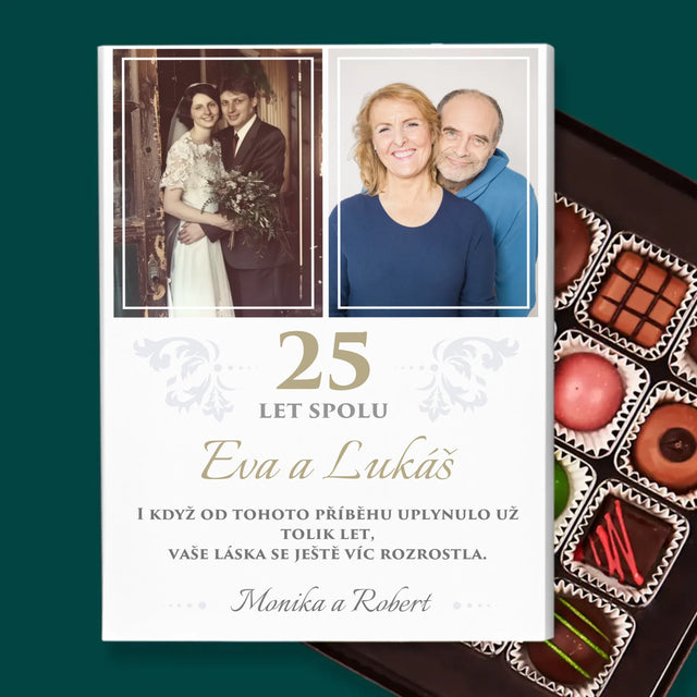 Fotokoláž: 25 Let Spolu - Pralinky