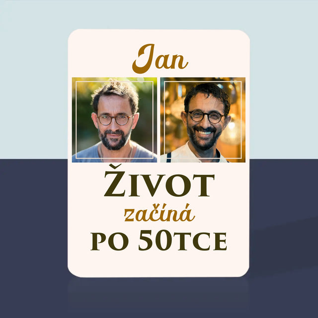 Fotokoláž: Život Začíná Po 50Tce - Hrací Karty