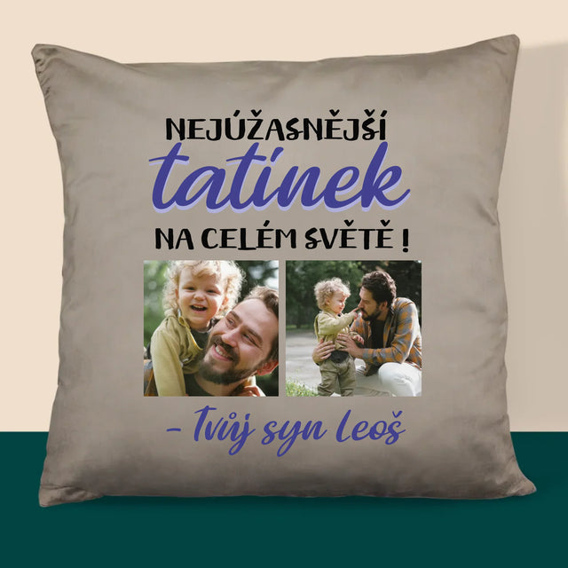 Fotokoláž: Tatínek - Polštář