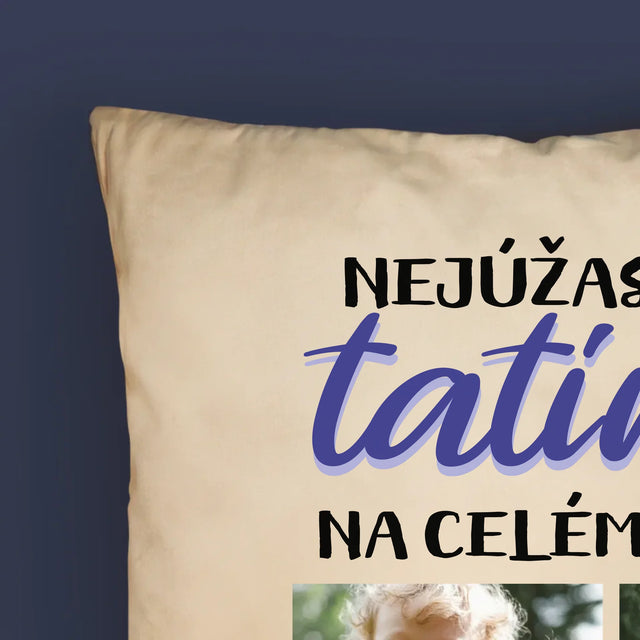 Fotokoláž: Tatínek - Polštář