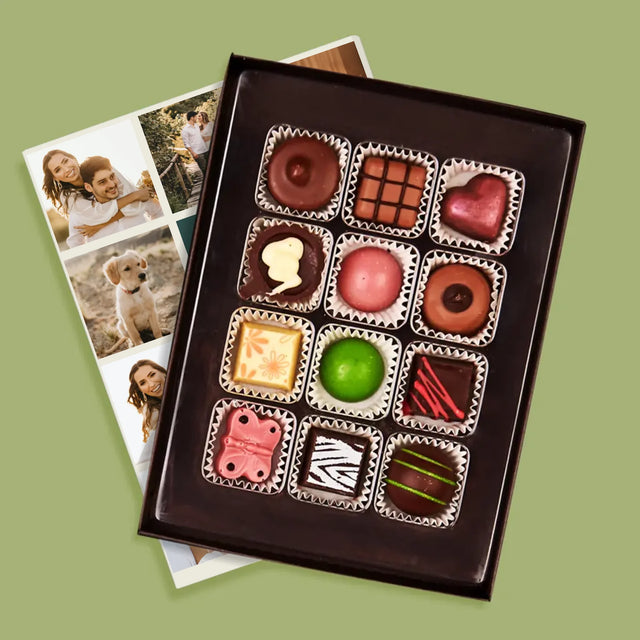 Fotokoláž: Koláž Milostná - Pralinky