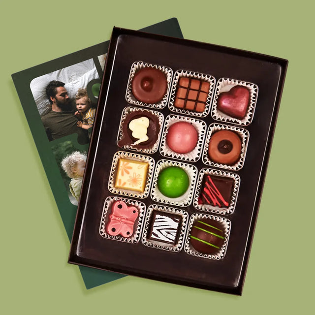 Fotokoláž: Puzzle Fotky Pro Tátu - Pralinky