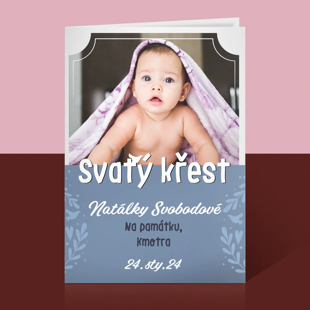 Fotka A Nápis: Svatý Křest - Přání