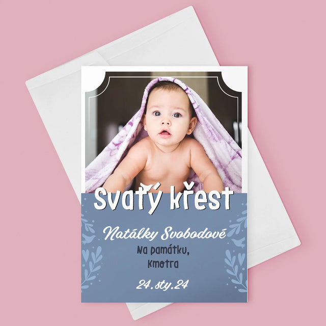 Fotka A Nápis: Svatý Křest - Přání