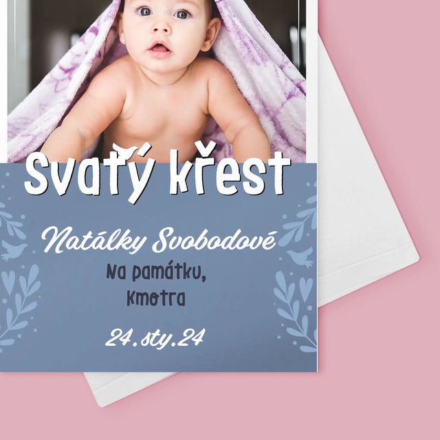 Fotka A Nápis: Svatý Křest - Přání