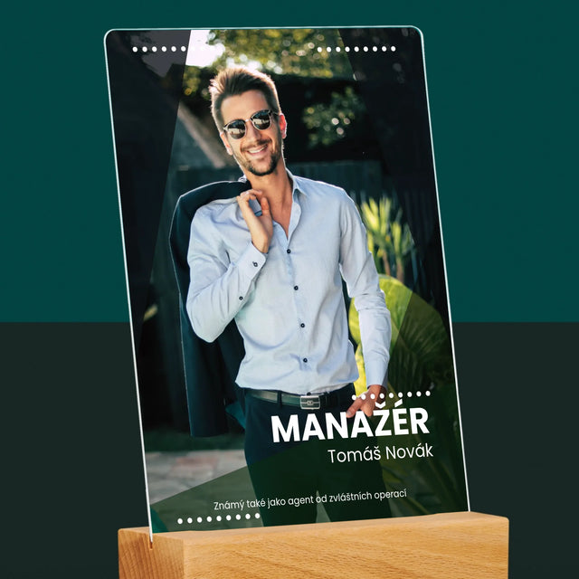 Foto a podpis: Manažer - Tisk na akrylové sklo | CZ