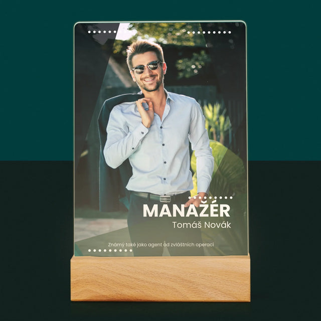 Foto a podpis: Manažer - Tisk na akrylové sklo | CZ