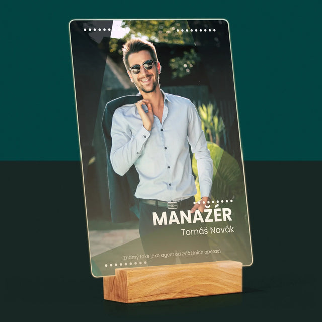 Foto a podpis: Manažer - Tisk na akrylové sklo | CZ
