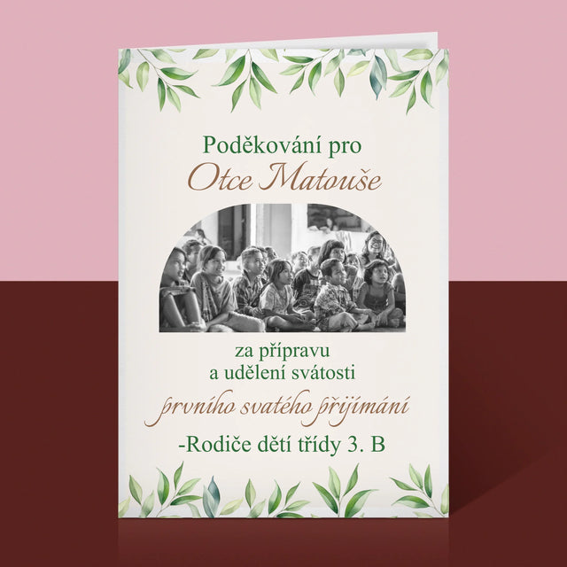 Fotka A Nápis: Poděkování Pro Kněze Přijímání - Přání