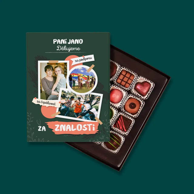 Fotokoláž: Děkujeme Za Znalosti - Pralinky