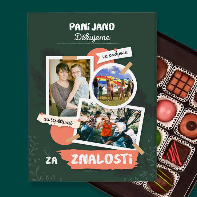 Fotokoláž: Děkujeme Za Znalosti - Pralinky
