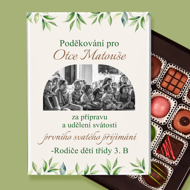 Fotka A Nápis: Poděkování Pro Kněze Přijímání - Pralinky
