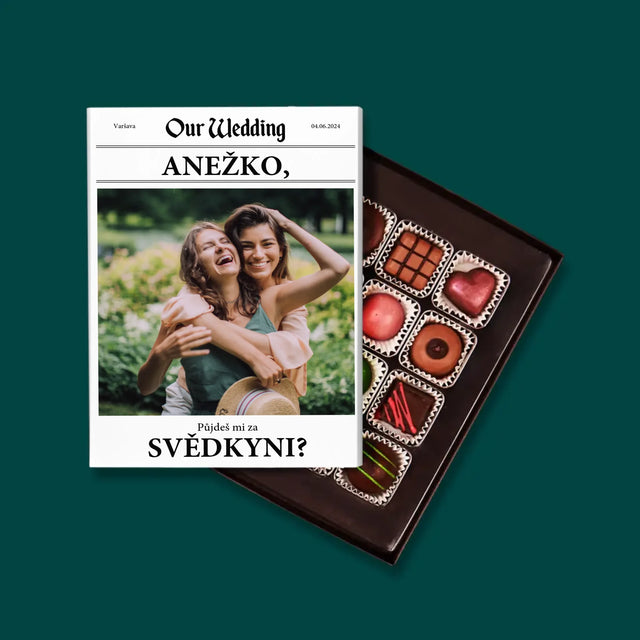 Fotka A Textem: Our Wedding Svědkyně - Pralinky