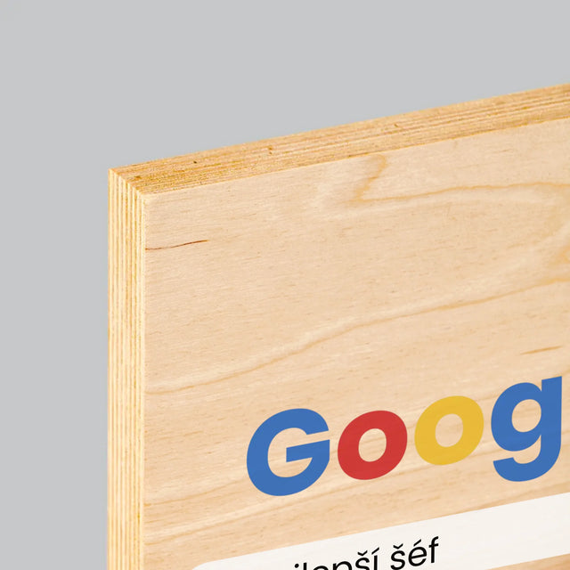 Fotka A Textem: Nejlepší Šéf Výsledek Google - Tisk Na Dřevo