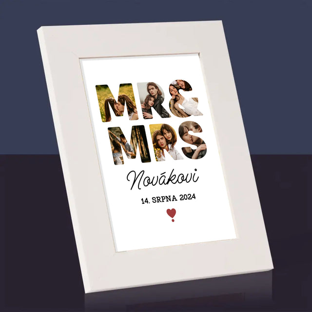 Slovo Z Fotek: Mr&Mrs - Fotorámeček