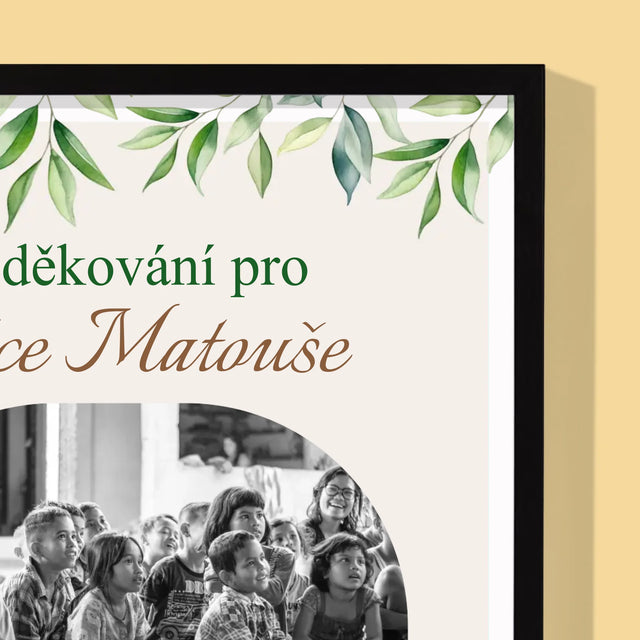 Fotka A Nápis: Poděkování Pro Kněze Přijímání - Tisk V Rámečku