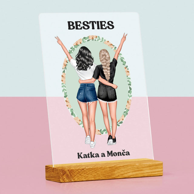 Designér Postav: Best Friends - Tisk Na Akrylovém Skle