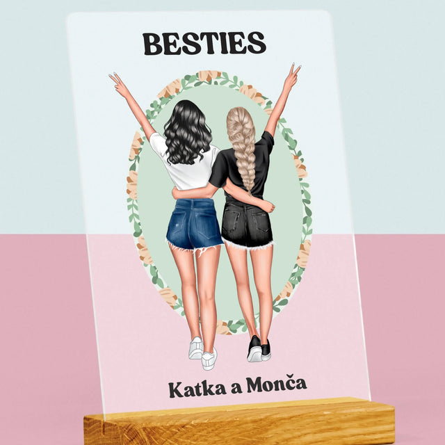 Designér Postav: Best Friends - Tisk Na Akrylovém Skle