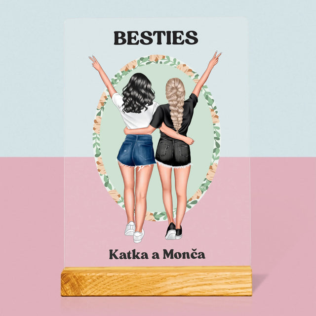 Designér Postav: Best Friends - Tisk Na Akrylovém Skle