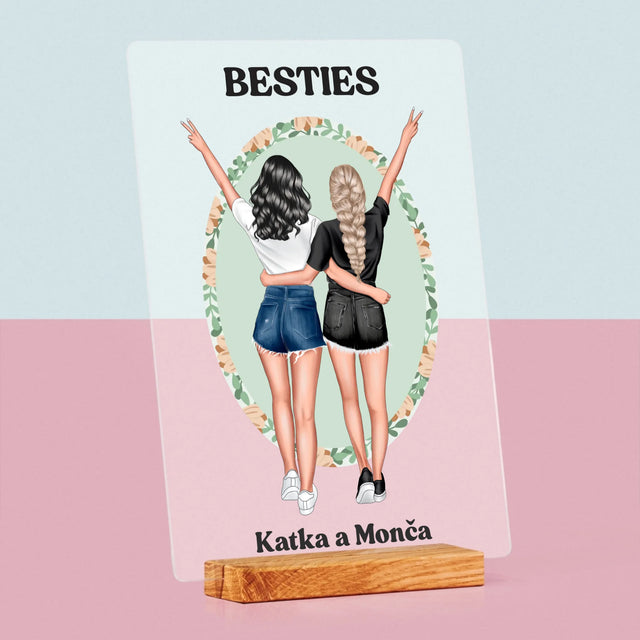 Designér Postav: Best Friends - Tisk Na Akrylovém Skle
