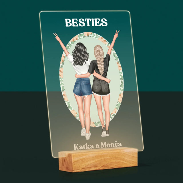Designér Postav: Best Friends - Tisk Na Akrylovém Skle