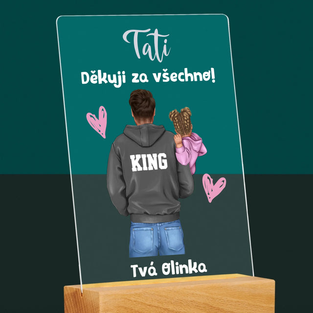 Designér Postav: Táta S Dítětem - Tisk Na Akrylovém Skle