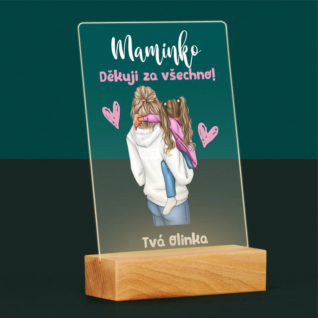 Designér Postav: Máma S Dítětem - Tisk Na Akrylovém Skle