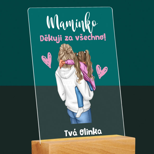 Designér Postav: Máma S Dítětem - Tisk Na Akrylovém Skle