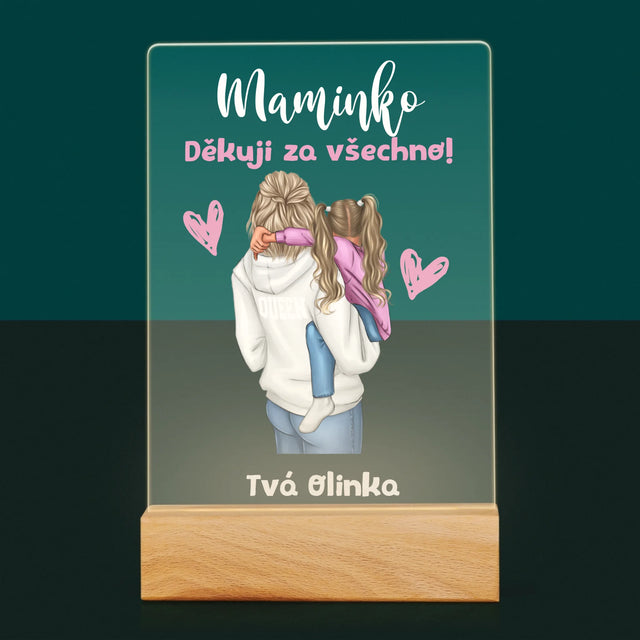 Designér Postav: Máma S Dítětem - Tisk Na Akrylovém Skle