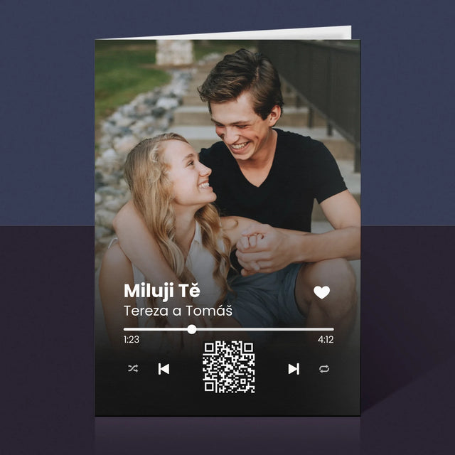 Fotka A Nápis: Naše Písnička Na Qr - Přání