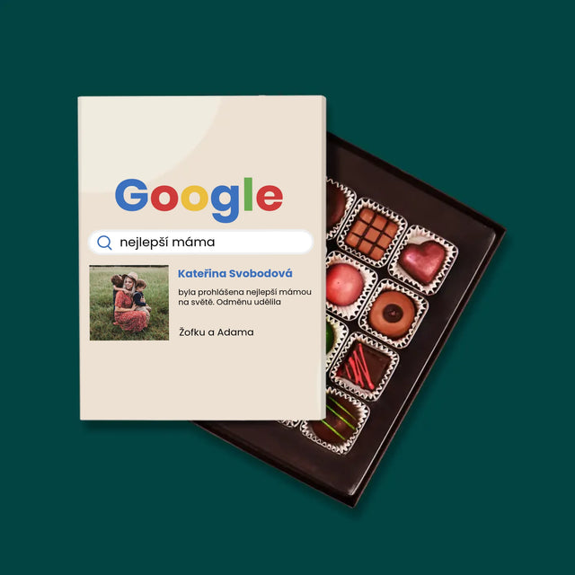 Fotka A Nápis: Nejlepší Máma Výsledek Google - Pralinky
